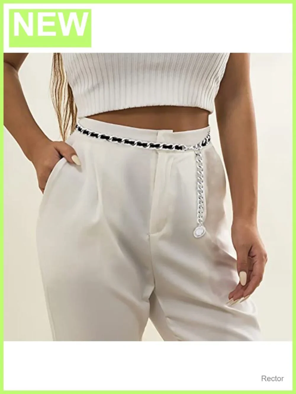 Layered Leather Waist Chain Belt for Women Tassel Hip Hugger